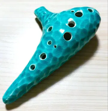 TNG 오카리나 [ 알토/C조/AC / 에메랄드 ] 유약 해파랑 패턴