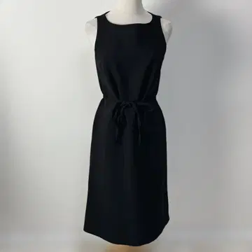 마담 히로코 허리 리본 원피스 블랙 S