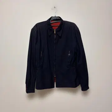 개버딘 자켓 레이온 개버딘 자켓 네이비/레드