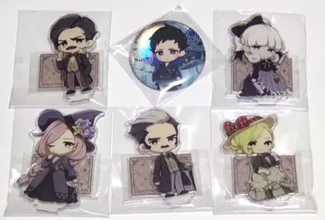 대역전재판 캡카페 아크릴 스탠드 5개 + 캔뱃지 1개