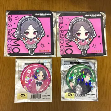 걸즈 밴드 클라이 가라오케관 콜라보 코스터 캔뱃지 세트 스바루 토모