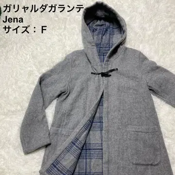 제나에 스페이스 멜베이유 울 더플 코트 후드 부착 판초(9903)