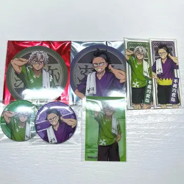 귀멸의 칼날 극락탕 시나즈가와 겐야 시나즈가와 사네미 캔뱃지 카드 특전