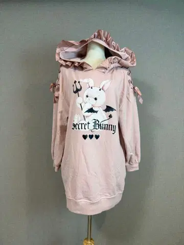 Secret Honey 지뢰계 토끼 후드티 원피스