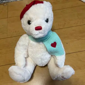 GODIVA의 빨간색 모자를 쓴 곰 봉제 인형