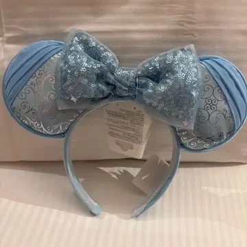 홍콩 디즈니 신데렐라 머리띠 성인용 디즈니 블루 리본