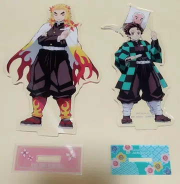 귀멸 렌고쿠 쿄쥬로 & 카마도 탄지로 아크릴 스탠드 2점 묶음 판매