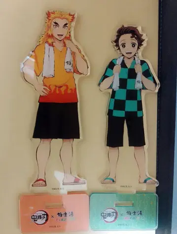귀멸 렌고쿠 쿄쥬로 & 카마도 탄지로 아크릴 스탠드 2점 묶음 판매