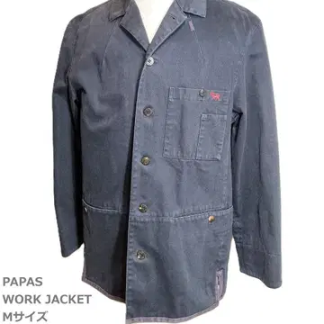 PAPAS 커버올 남성용 M 네이비 봄/가을/겨울 워크 자켓