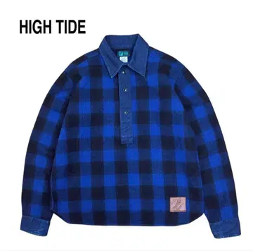 HIGH TIDE 풀오버 울 셔츠 버팔로 체크