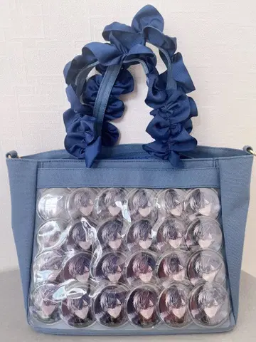 니지산지 코야나기 로우 자카마트 프릴 토트 이타백 A4 캔뱃지