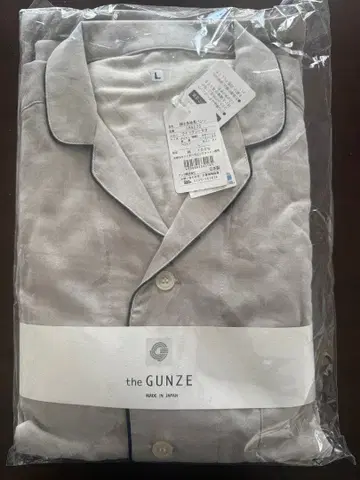 GUNZE 신사 파자마 긴팔 긴바지 L 라이트 그레이
