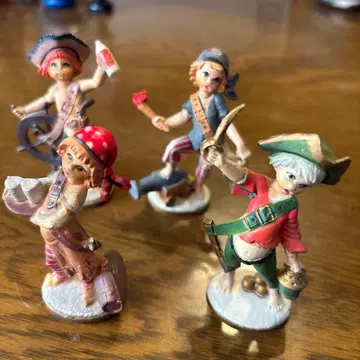 해적 어린이 피규어 4개 세트