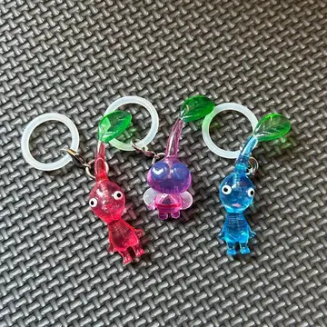 피크민 메지루시 액세서리 3개 세트 깃털 빨강 파랑