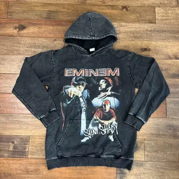 EMINEM (에미넴) 빈티지 가공 후드 맨투맨! M 사이즈