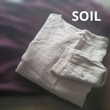 SOIL 울 린넨 풀오버 블라우스 슬립 maison de