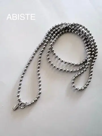 [ 새상품급 ] ABISTE 아비스테 마조리카 펄 롱 목걸이