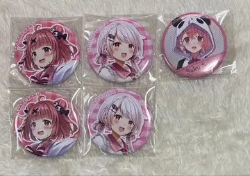 니지산지 사사키 사키 시이나 유이카 4주년 캔뱃지