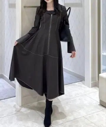 리엔다 세일러 틸 플레어 원피스 가을 옷 겨울 의류