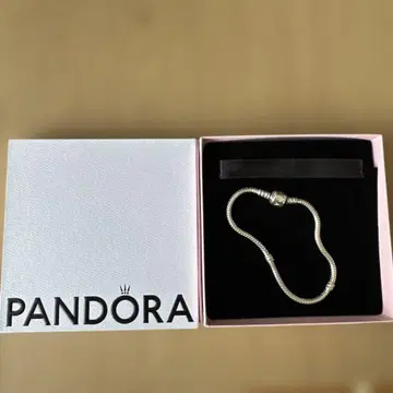 Pandora 실버 스네이크 체인 팔찌