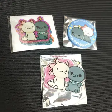 교육 방송 타마 우파루파 아크릴 스탠드 캔뱃지 스티커