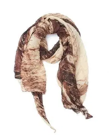 TORNADO MART 아브스트랙트 체크 스톨 새상품 E275