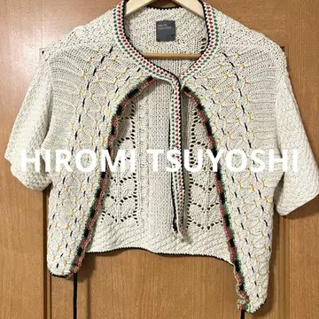 [ 멋진 디자인 ] HIROMI TSUYOSHI 자수 가디건 Y2K