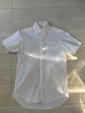 투모로우랜드 옥스퍼드 반팔 셔츠 버튼 다운 화이트 S