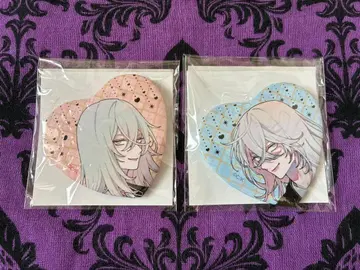 사랑하라 마야카시 천사들이여 복권 메이트 하트형 캔뱃지 2개