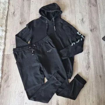 BLVCK PARIS 블랙 후드티 상하의 세트