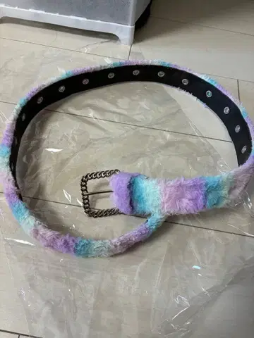 AFB 퍼 벨트 (BORDER CANDY) 공식 즉시 완판 아이템