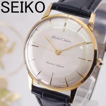 작동 세이코 크라운 투톤 다이얼 21석 수동 와인딩 1960년 제조