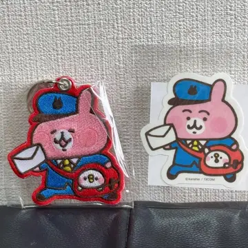 카나헤이의 작은 동물 우편 배달원 자수 키링 & 스티커