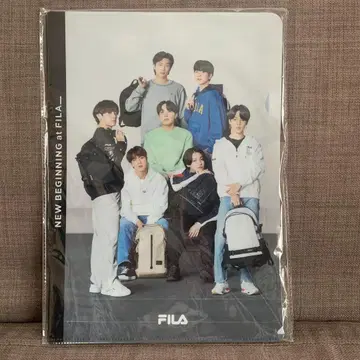 FILA BTS 콜라보 클리어 파일 8장 세트