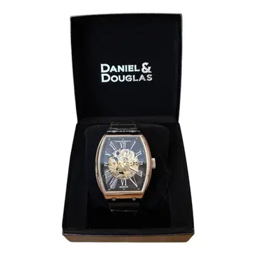 DANIEL & DOUGLAS 자동 태엽 시계 스켈레톤
