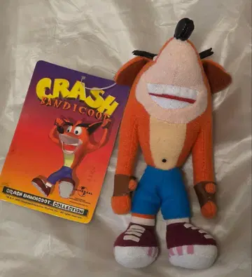 크러쉬 반디쿠트 봉제 인형 (세우는 타입) 당시 1999 (A)