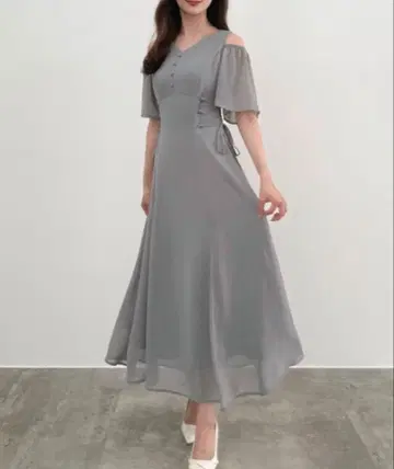 원피스 2way V넥 시어 코르셋 원피스