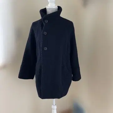 BLUE BLUE JAPAN 네이비 롱 코트