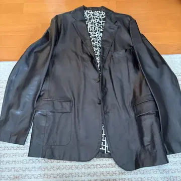 BEAMS x 토모야스 호테이 블랙 가죽 자켓