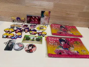 최애의 아이 아크릴 스탠드 러버 키링 파우치 등 일괄