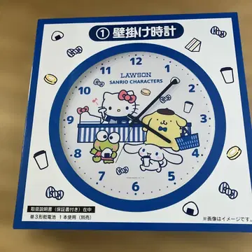 [당첨 복권] 로손 산리오 캐릭터즈 1 벽걸이 시계