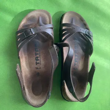 비리켄슈톡 TATAMI 브라운 스트랩 샌들 밑창 교체 완료