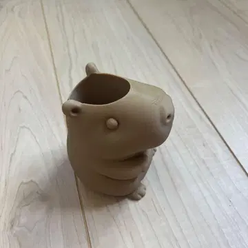 카피바라 필통 실리콘제 베이지