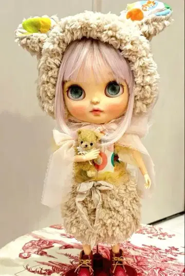 네오 브라이스 아웃핏 곰돌이 귀 달린 드레스