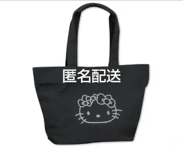 산리오 헬로키티 토트백 블랙 큐빅 시마무라