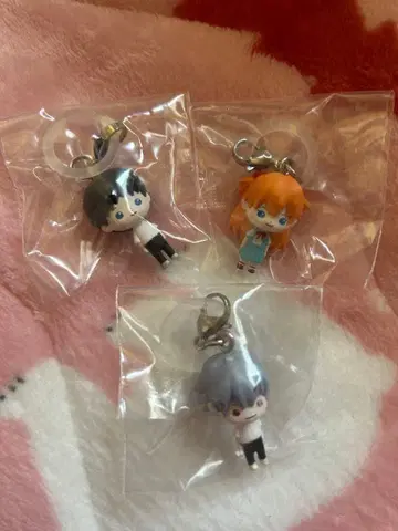 에반게리온 가챠가챠 메지루시 액세서리 신지 아스카 카오루