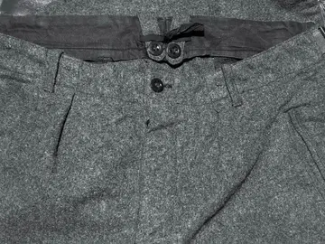 50s 60s 독일군 그레이 울 트라우저 멜톤 슬랙스