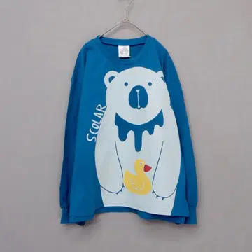 *택 포함 새상품 스칼라 161622: 쿠마키치 군과 오리 패턴 롱T