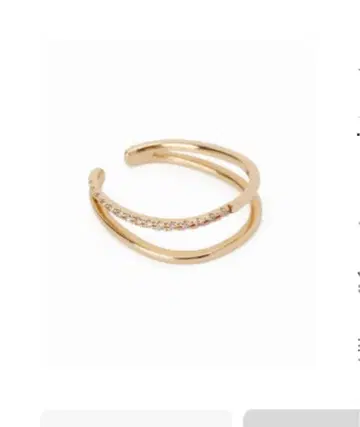 Lilas 10K 더블 다이아 이어커프