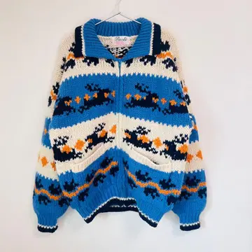 Pearls 코위찬 니트 스웨터 집업 니트 가디건